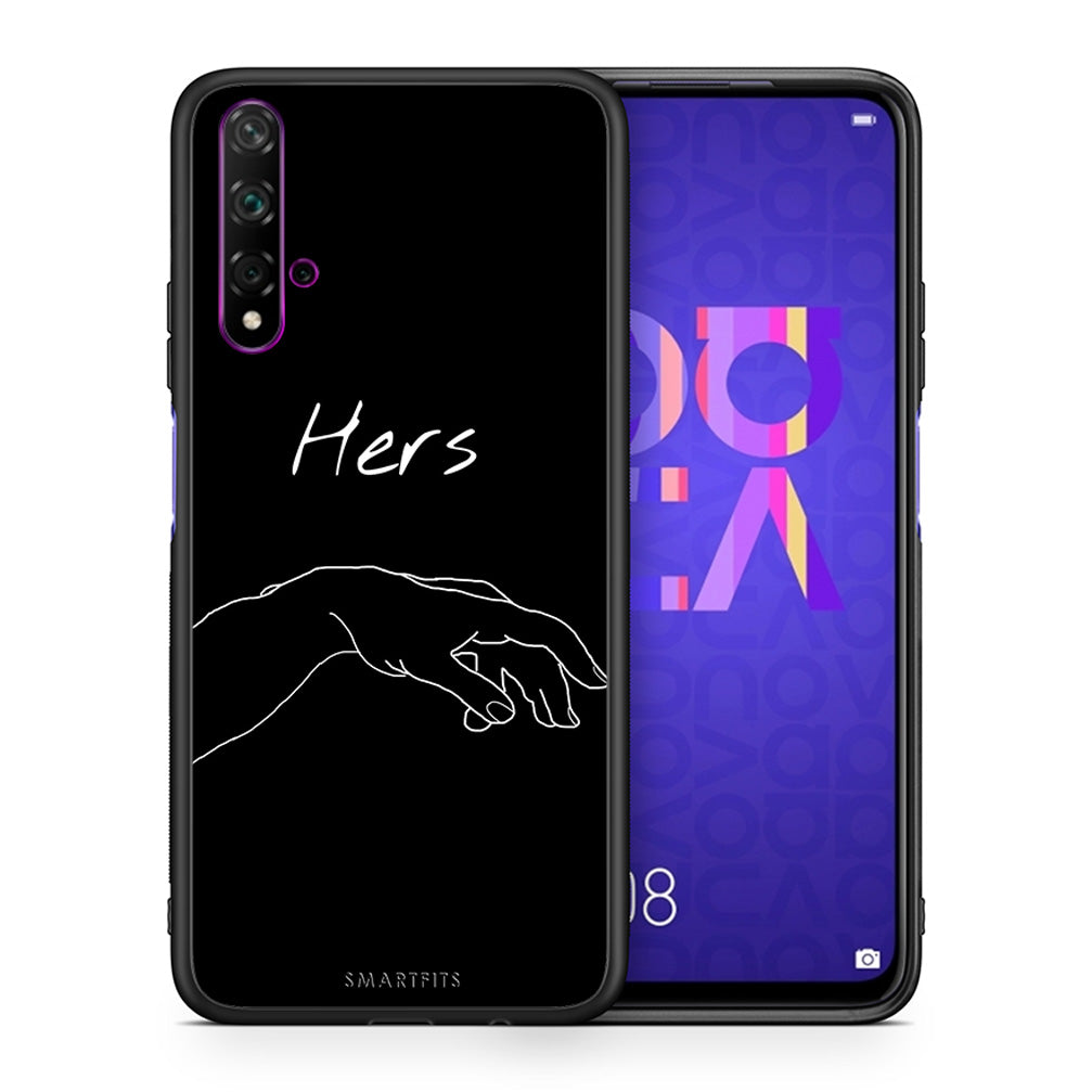 Θήκη Αγίου Βαλεντίνου Huawei Nova 5T / Honor 20 Aeshetic Love 1 από τη Smartfits με σχέδιο στο πίσω μέρος και μαύρο περίβλημα | Huawei Nova 5T / Honor 20 Aeshetic Love 1 case with colorful back and black bezels