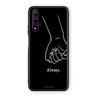 Thumbnail for Huawei Nova 5T Always & Forever 1 Θήκη Αγίου Βαλεντίνου από τη Smartfits με σχέδιο στο πίσω μέρος και μαύρο περίβλημα | Smartphone case with colorful back and black bezels by Smartfits
