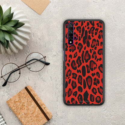 Animal Red Leopard - Huawei Nova 5T / Honor 20 θήκη
