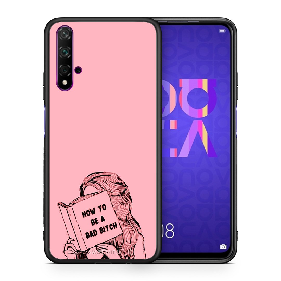 Θήκη Huawei Nova 5T/Honor 20 Bad Bitch από τη Smartfits με σχέδιο στο πίσω μέρος και μαύρο περίβλημα | Huawei Nova 5T/Honor 20 Bad Bitch case with colorful back and black bezels