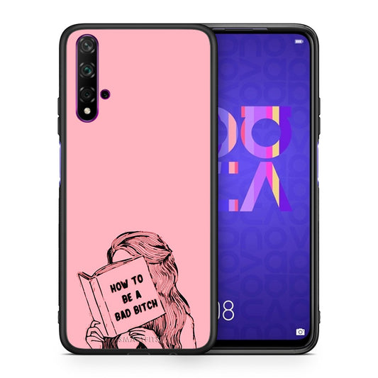 Θήκη Huawei Nova 5T/Honor 20 Bad Bitch από τη Smartfits με σχέδιο στο πίσω μέρος και μαύρο περίβλημα | Huawei Nova 5T/Honor 20 Bad Bitch case with colorful back and black bezels