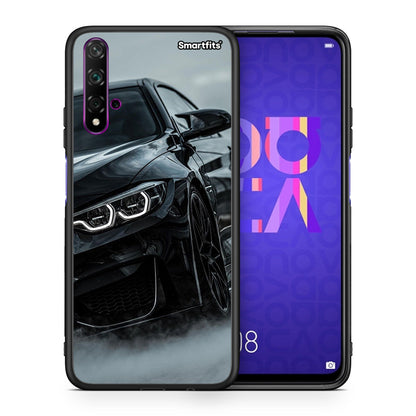 Θήκη Huawei Nova 5T/Honor 20 Black BMW από τη Smartfits με σχέδιο στο πίσω μέρος και μαύρο περίβλημα | Huawei Nova 5T/Honor 20 Black BMW case with colorful back and black bezels