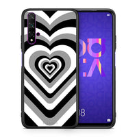 Thumbnail for Θήκη Huawei Nova 5T/Honor 20 Black Hearts από τη Smartfits με σχέδιο στο πίσω μέρος και μαύρο περίβλημα | Huawei Nova 5T/Honor 20 Black Hearts case with colorful back and black bezels