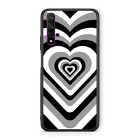 Thumbnail for Huawei Nova 5T Black Hearts θήκη από τη Smartfits με σχέδιο στο πίσω μέρος και μαύρο περίβλημα | Smartphone case with colorful back and black bezels by Smartfits