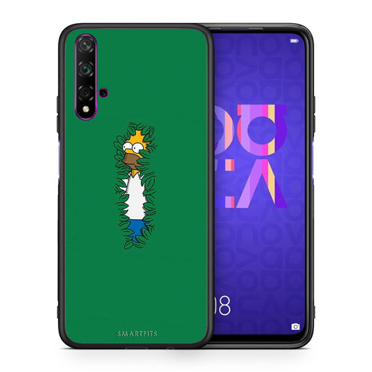 Θήκη Αγίου Βαλεντίνου Huawei Nova 5T / Honor 20 Bush Man από τη Smartfits με σχέδιο στο πίσω μέρος και μαύρο περίβλημα | Huawei Nova 5T / Honor 20 Bush Man case with colorful back and black bezels