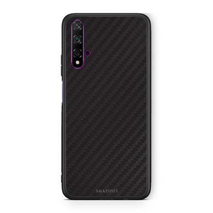Huawei Nova 5T Carbon Black θήκη από τη Smartfits με σχέδιο στο πίσω μέρος και μαύρο περίβλημα | Smartphone case with colorful back and black bezels by Smartfits