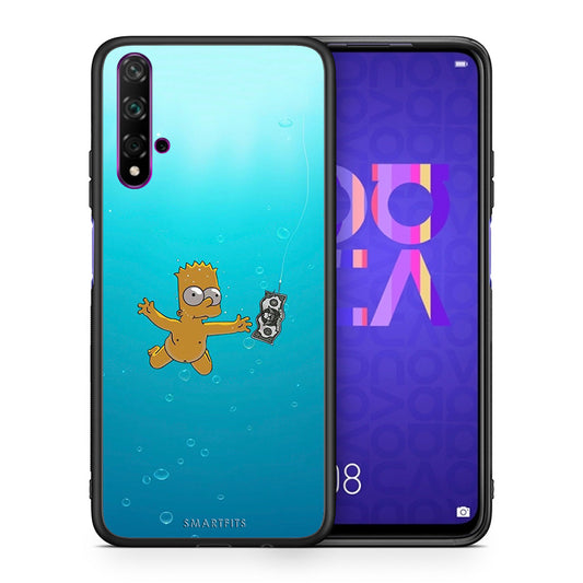 Θήκη Huawei Nova 5T/Honor 20 Chasing Money από τη Smartfits με σχέδιο στο πίσω μέρος και μαύρο περίβλημα | Huawei Nova 5T/Honor 20 Chasing Money case with colorful back and black bezels
