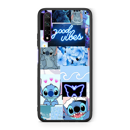 Huawei Nova 5T Collage Good Vibes Θήκη Αγίου Βαλεντίνου από τη Smartfits με σχέδιο στο πίσω μέρος και μαύρο περίβλημα | Smartphone case with colorful back and black bezels by Smartfits