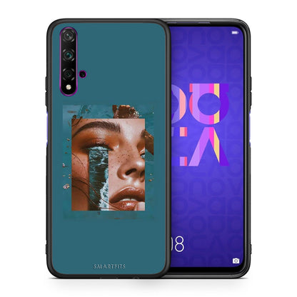 Θήκη Huawei Nova 5T/Honor 20 Cry An Ocean από τη Smartfits με σχέδιο στο πίσω μέρος και μαύρο περίβλημα | Huawei Nova 5T/Honor 20 Cry An Ocean case with colorful back and black bezels