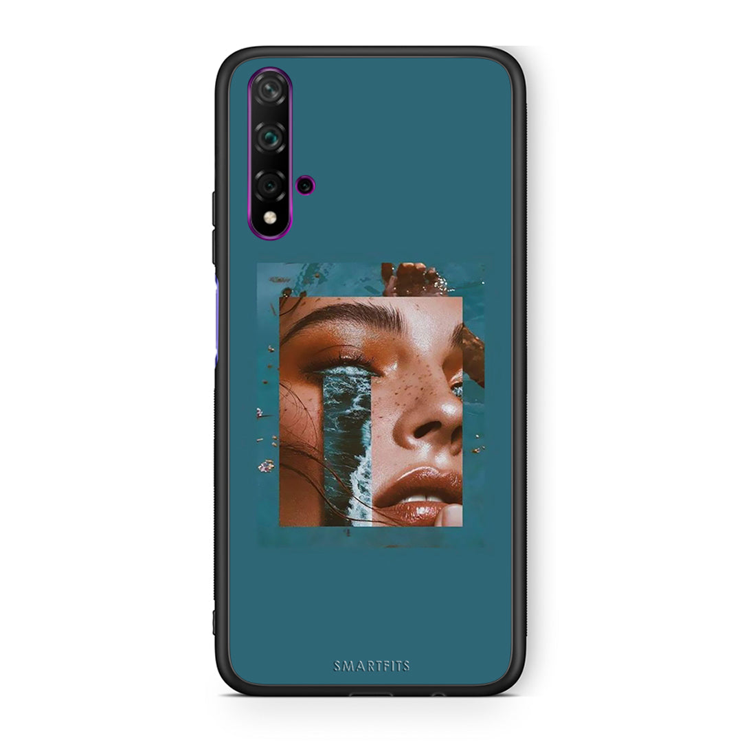 Huawei Nova 5T Cry An Ocean θήκη από τη Smartfits με σχέδιο στο πίσω μέρος και μαύρο περίβλημα | Smartphone case with colorful back and black bezels by Smartfits