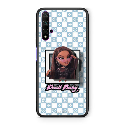 Huawei Nova 5T Devil Baby Θήκη Αγίου Βαλεντίνου από τη Smartfits με σχέδιο στο πίσω μέρος και μαύρο περίβλημα | Smartphone case with colorful back and black bezels by Smartfits