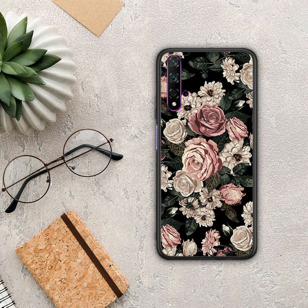 Flower Wild Roses - Huawei Nova 5T / Honor 20 θήκη