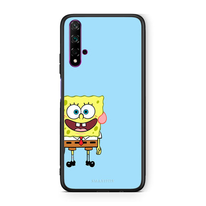 Huawei Nova 5T Friends Bob θήκη από τη Smartfits με σχέδιο στο πίσω μέρος και μαύρο περίβλημα | Smartphone case with colorful back and black bezels by Smartfits