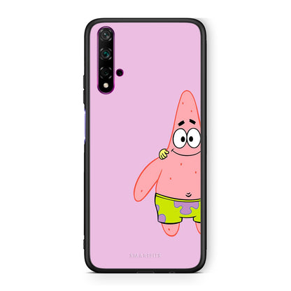 Huawei Nova 5T  Friends Patrick θήκη από τη Smartfits με σχέδιο στο πίσω μέρος και μαύρο περίβλημα | Smartphone case with colorful back and black bezels by Smartfits