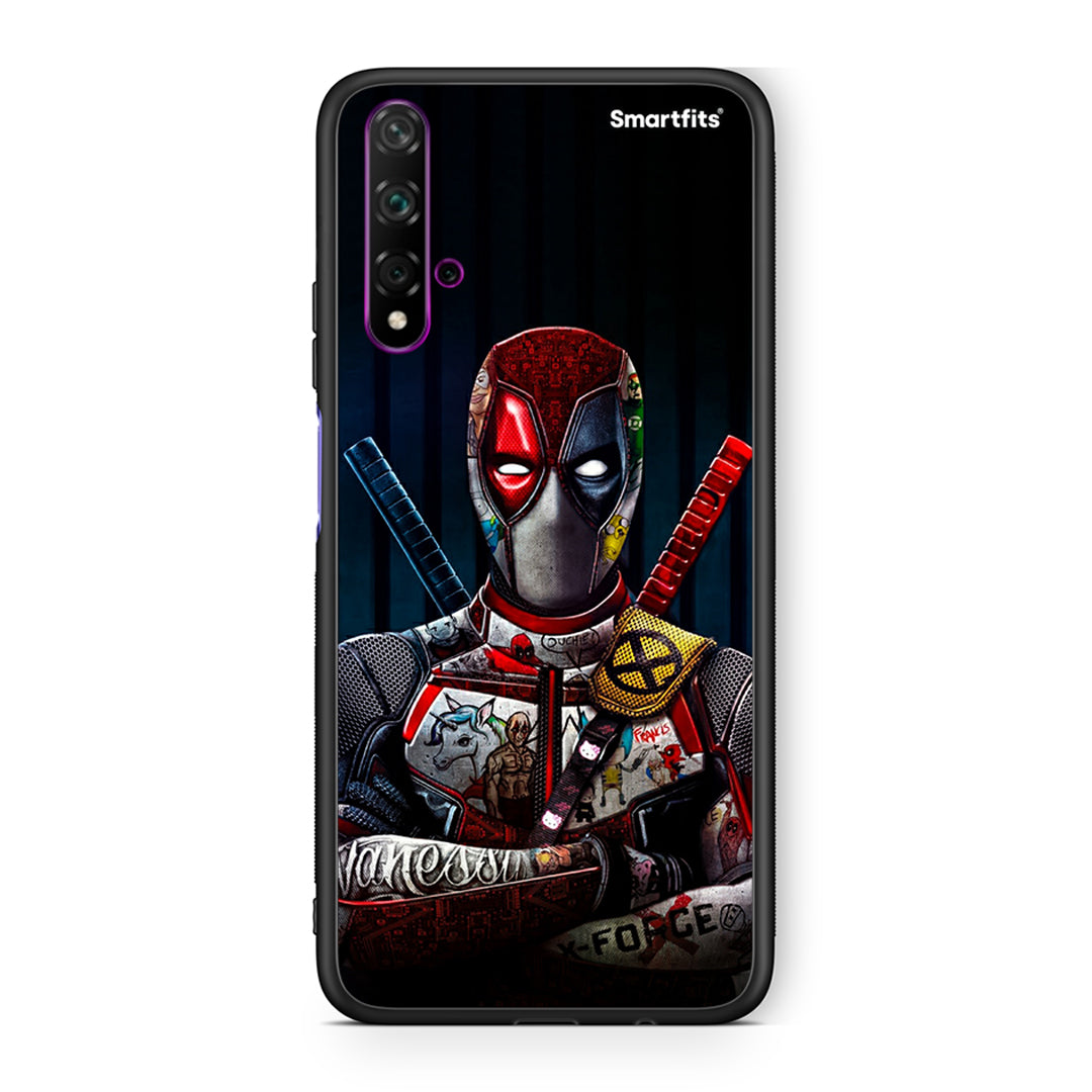 Huawei Nova 5T Funny Guy θήκη από τη Smartfits με σχέδιο στο πίσω μέρος και μαύρο περίβλημα | Smartphone case with colorful back and black bezels by Smartfits