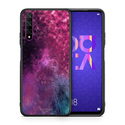 Θήκη Huawei Nova 5T/Honor 20 Aurora Galaxy από τη Smartfits με σχέδιο στο πίσω μέρος και μαύρο περίβλημα | Huawei Nova 5T/Honor 20 Aurora Galaxy case with colorful back and black bezels