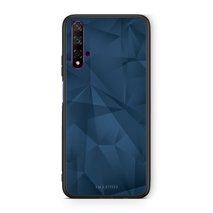 39 - Huawei Nova 5T  Blue Abstract Geometric case, cover, bumper