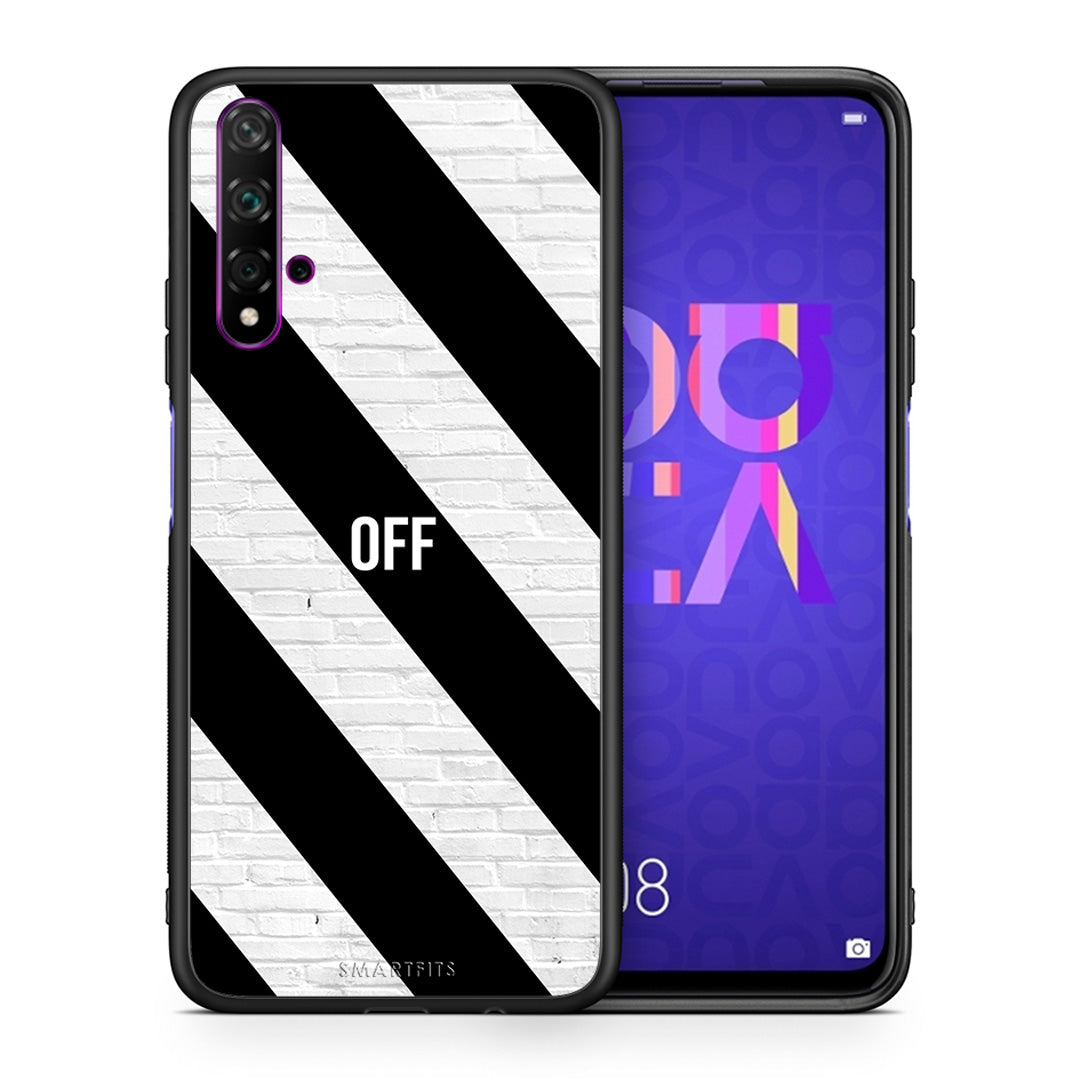 Θήκη Huawei Nova 5T/Honor 20 Get Off από τη Smartfits με σχέδιο στο πίσω μέρος και μαύρο περίβλημα | Huawei Nova 5T/Honor 20 Get Off case with colorful back and black bezels