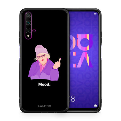 Θήκη Huawei Nova 5T/Honor 20 Grandma Mood Black από τη Smartfits με σχέδιο στο πίσω μέρος και μαύρο περίβλημα | Huawei Nova 5T/Honor 20 Grandma Mood Black case with colorful back and black bezels
