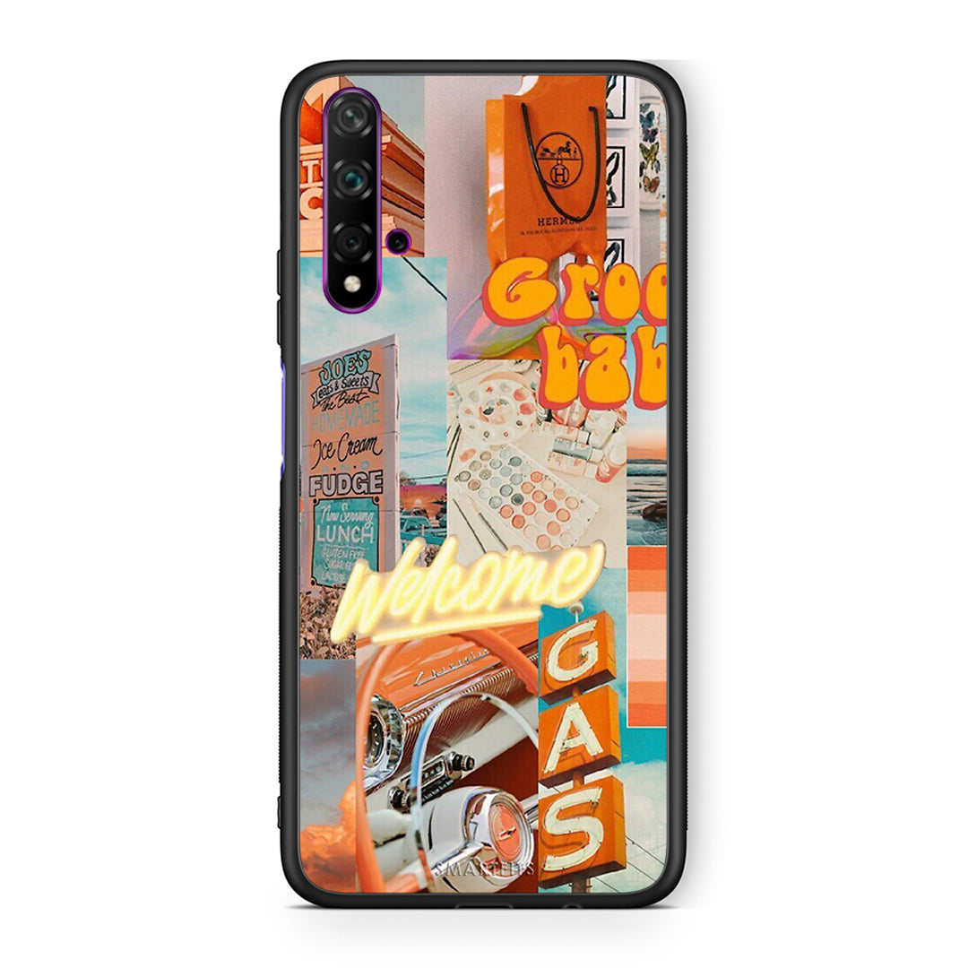 Huawei Nova 5T Groovy Babe Θήκη Αγίου Βαλεντίνου από τη Smartfits με σχέδιο στο πίσω μέρος και μαύρο περίβλημα | Smartphone case with colorful back and black bezels by Smartfits