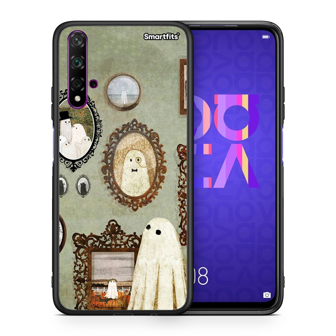 Θήκη Huawei Nova 5T / Honor 20 Halloween Ghost Season από τη Smartfits με σχέδιο στο πίσω μέρος και μαύρο περίβλημα | Huawei Nova 5T / Honor 20 Halloween Ghost Season case with colorful back and black bezels