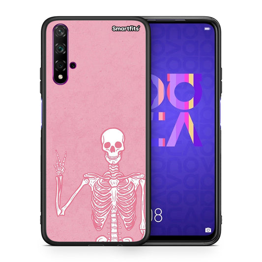 Θήκη Huawei Nova 5T / Honor 20 Halloween Motivation από τη Smartfits με σχέδιο στο πίσω μέρος και μαύρο περίβλημα | Huawei Nova 5T / Honor 20 Halloween Motivation case with colorful back and black bezels