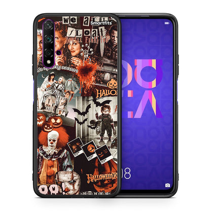 Θήκη Huawei Nova 5T / Honor 20 Halloween Spooky Season από τη Smartfits με σχέδιο στο πίσω μέρος και μαύρο περίβλημα | Huawei Nova 5T / Honor 20 Halloween Spooky Season case with colorful back and black bezels