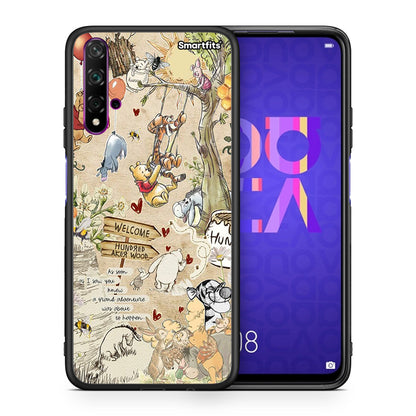 Θήκη Huawei Nova 5T/Honor 20 Happy Friends από τη Smartfits με σχέδιο στο πίσω μέρος και μαύρο περίβλημα | Huawei Nova 5T/Honor 20 Happy Friends case with colorful back and black bezels