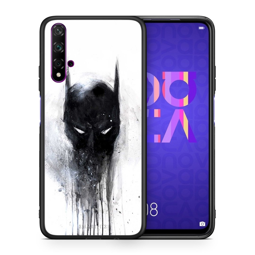 Θήκη Huawei Nova 5T/Honor 20 Paint Bat Hero από τη Smartfits με σχέδιο στο πίσω μέρος και μαύρο περίβλημα | Huawei Nova 5T/Honor 20 Paint Bat Hero case with colorful back and black bezels