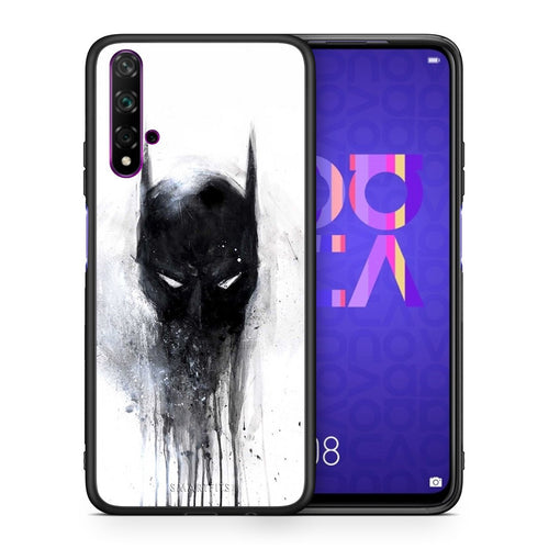 Θήκη Huawei Nova 5T/Honor 20 Paint Bat Hero από τη Smartfits με σχέδιο στο πίσω μέρος και μαύρο περίβλημα | Huawei Nova 5T/Honor 20 Paint Bat Hero case with colorful back and black bezels