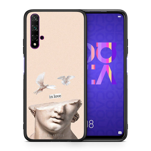 Θήκη Huawei Nova 5T/Honor 20 In Love από τη Smartfits με σχέδιο στο πίσω μέρος και μαύρο περίβλημα | Huawei Nova 5T/Honor 20 In Love case with colorful back and black bezels