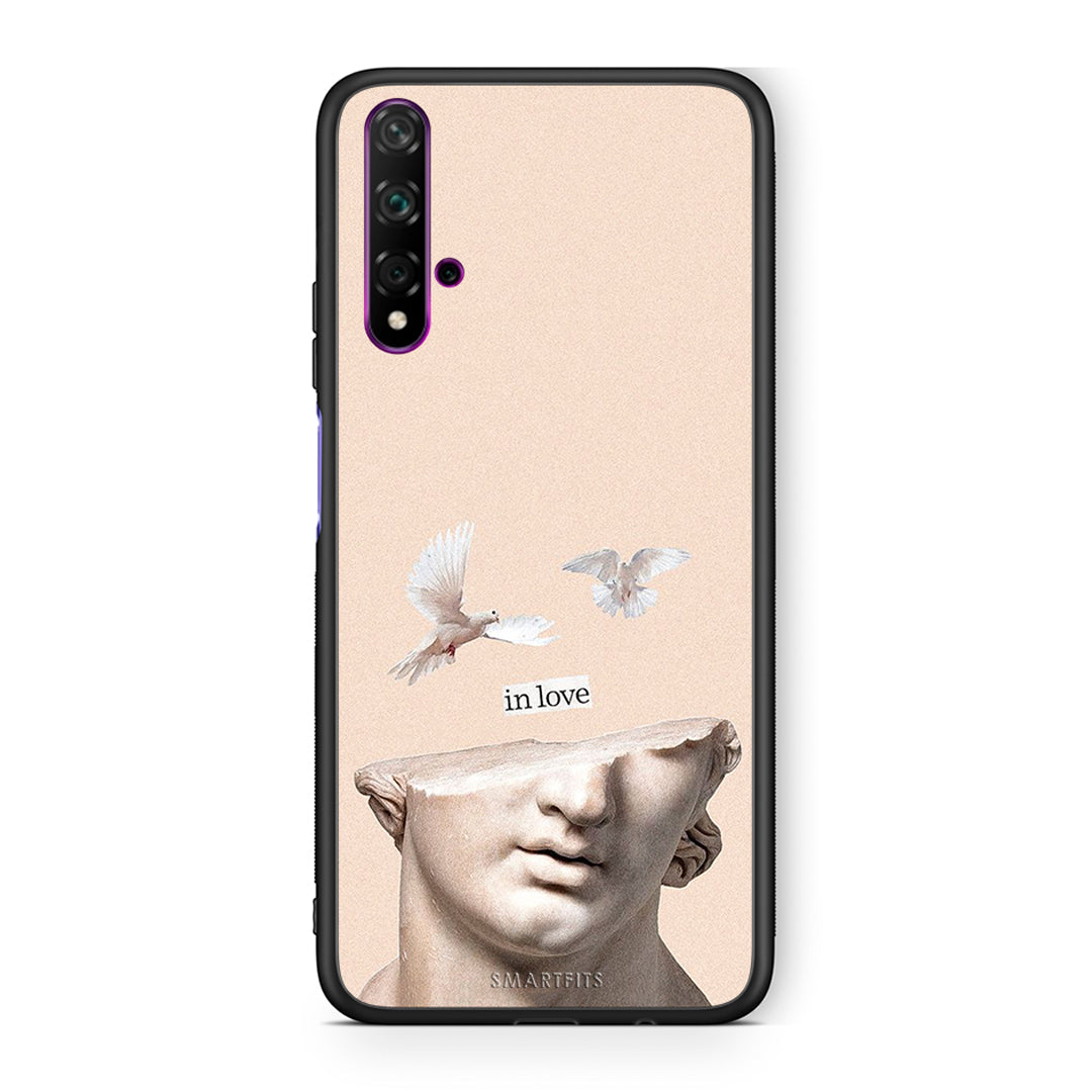 Huawei Nova 5T In Love θήκη από τη Smartfits με σχέδιο στο πίσω μέρος και μαύρο περίβλημα | Smartphone case with colorful back and black bezels by Smartfits