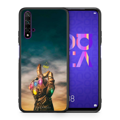 Θήκη Huawei Nova 5T/Honor 20 Infinity Snap από τη Smartfits με σχέδιο στο πίσω μέρος και μαύρο περίβλημα | Huawei Nova 5T/Honor 20 Infinity Snap case with colorful back and black bezels