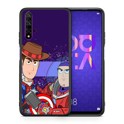 Θήκη Huawei Nova 5T/Honor 20 Infinity Story από τη Smartfits με σχέδιο στο πίσω μέρος και μαύρο περίβλημα | Huawei Nova 5T/Honor 20 Infinity Story case with colorful back and black bezels