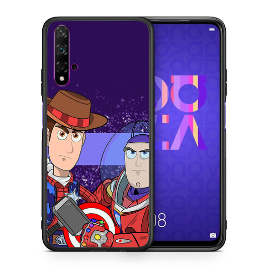 Θήκη Huawei Nova 5T/Honor 20 Infinity Story από τη Smartfits με σχέδιο στο πίσω μέρος και μαύρο περίβλημα | Huawei Nova 5T/Honor 20 Infinity Story case with colorful back and black bezels