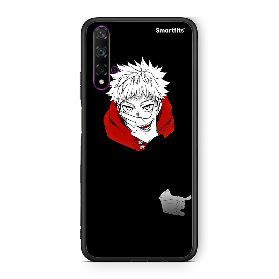 Huawei Nova 5T Itadori Anime θήκη από τη Smartfits με σχέδιο στο πίσω μέρος και μαύρο περίβλημα | Smartphone case with colorful back and black bezels by Smartfits