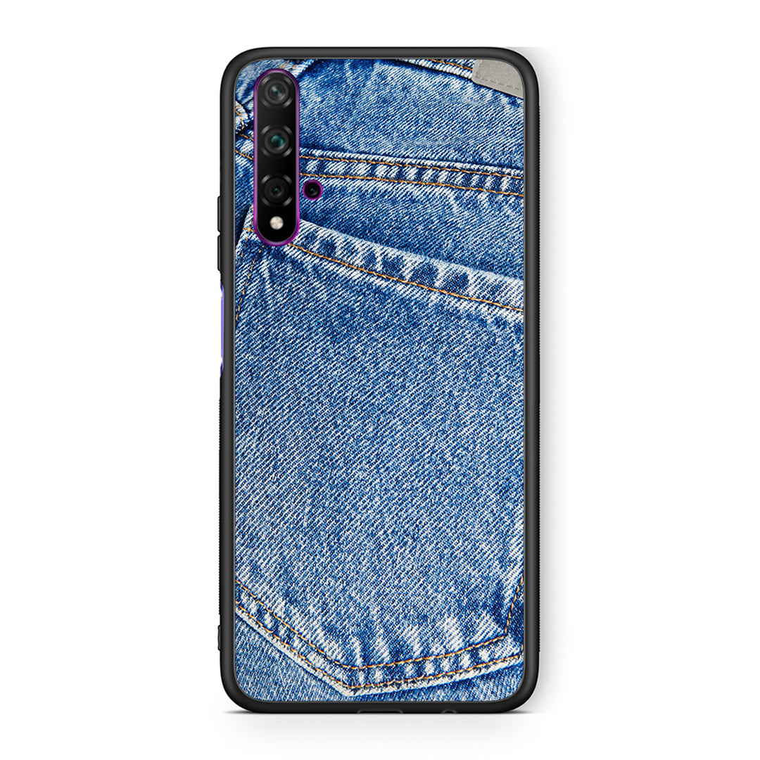 Huawei Nova 5T Jeans Pocket θήκη από τη Smartfits με σχέδιο στο πίσω μέρος και μαύρο περίβλημα | Smartphone case with colorful back and black bezels by Smartfits
