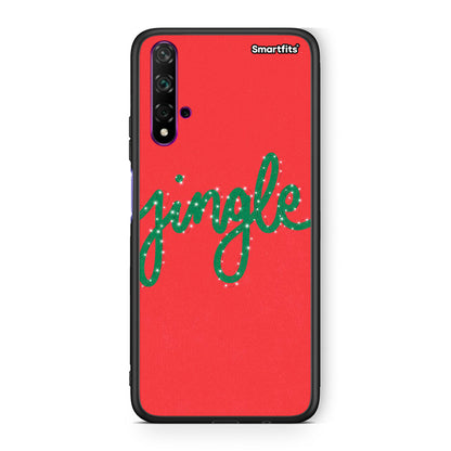 Huawei Nova 5T Jingle Xmas θήκη από τη Smartfits με σχέδιο στο πίσω μέρος και μαύρο περίβλημα | Smartphone case with colorful back and black bezels by Smartfits