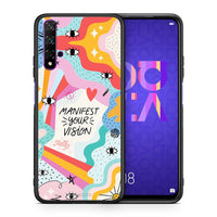 Thumbnail for Θήκη Huawei Nova 5T/Honor 20 Manifest Your Vision από τη Smartfits με σχέδιο στο πίσω μέρος και μαύρο περίβλημα | Huawei Nova 5T/Honor 20 Manifest Your Vision case with colorful back and black bezels