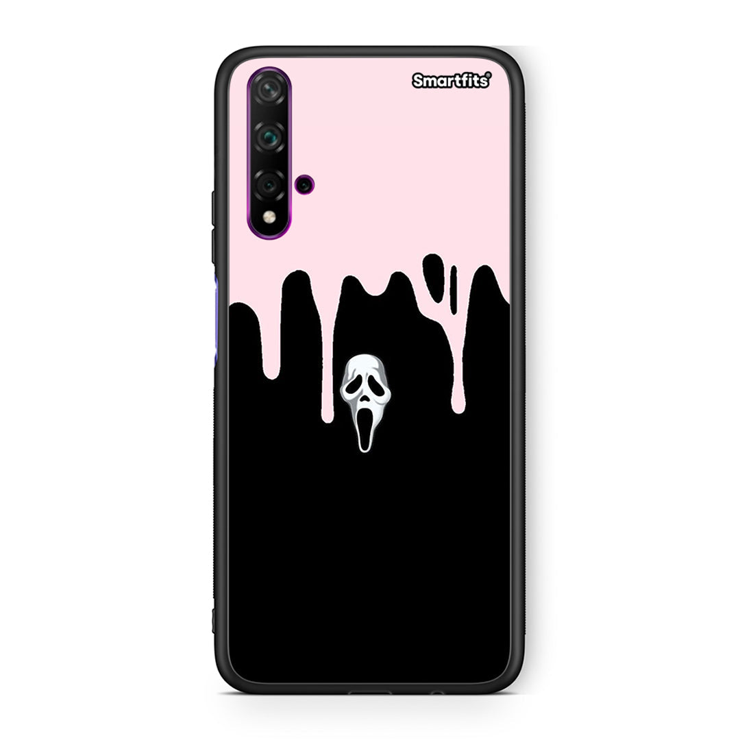 Huawei Nova 5T Melting Halloween Mask Θήκη από τη Smartfits με σχέδιο στο πίσω μέρος και μαύρο περίβλημα | Smartphone case with colorful back and black bezels by Smartfits