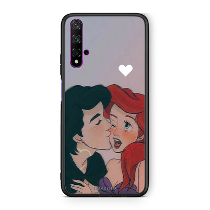 Huawei Nova 5T Mermaid Love Θήκη Αγίου Βαλεντίνου από τη Smartfits με σχέδιο στο πίσω μέρος και μαύρο περίβλημα | Smartphone case with colorful back and black bezels by Smartfits