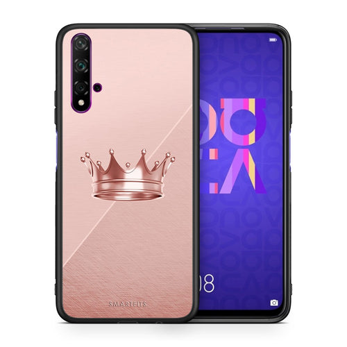 Θήκη Huawei Nova 5T/Honor 20 Crown Minimal από τη Smartfits με σχέδιο στο πίσω μέρος και μαύρο περίβλημα | Huawei Nova 5T/Honor 20 Crown Minimal case with colorful back and black bezels