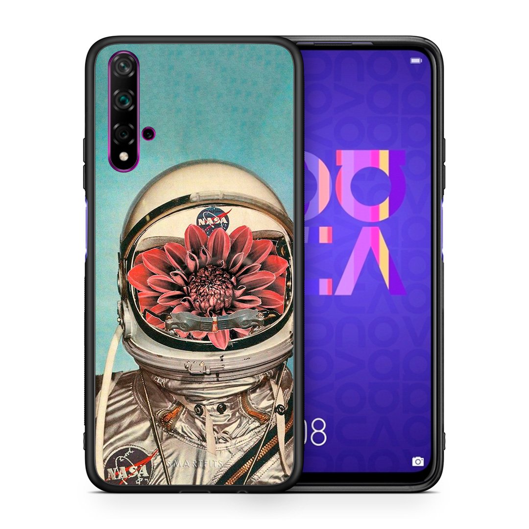 Θήκη Huawei Nova 5T/Honor 20 Nasa Bloom από τη Smartfits με σχέδιο στο πίσω μέρος και μαύρο περίβλημα | Huawei Nova 5T/Honor 20 Nasa Bloom case with colorful back and black bezels