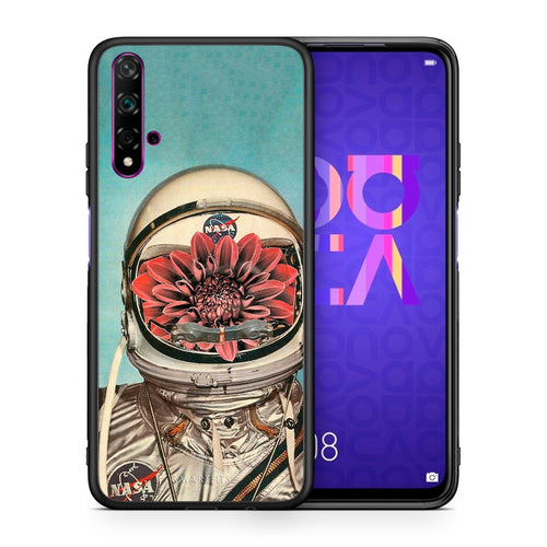Θήκη Huawei Nova 5T/Honor 20 Nasa Bloom από τη Smartfits με σχέδιο στο πίσω μέρος και μαύρο περίβλημα | Huawei Nova 5T/Honor 20 Nasa Bloom case with colorful back and black bezels