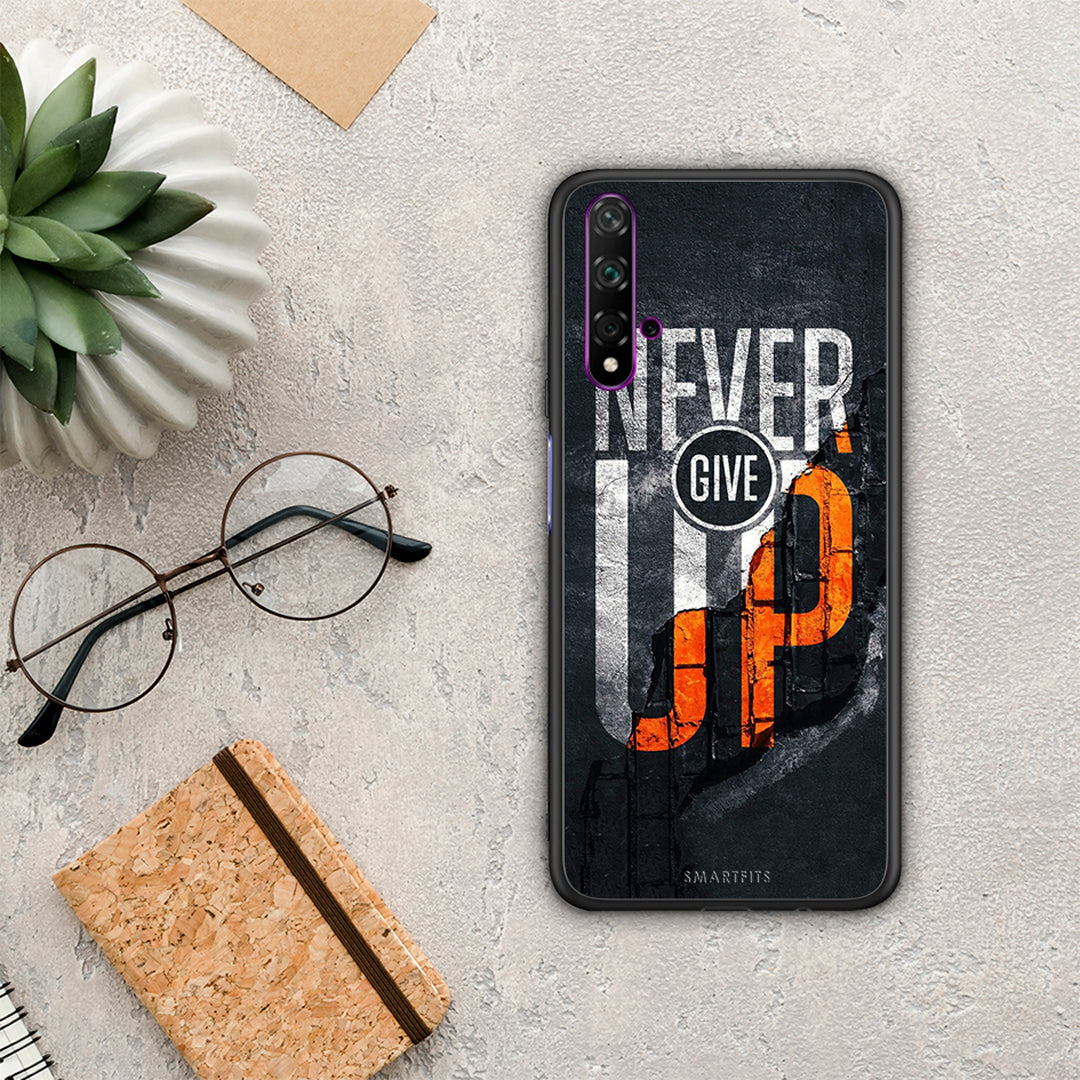 Never Give Up - Huawei Nova 5T / Honor 20 θήκη