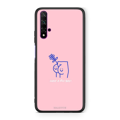 Huawei Nova 5T Nice Day θήκη από τη Smartfits με σχέδιο στο πίσω μέρος και μαύρο περίβλημα | Smartphone case with colorful back and black bezels by Smartfits