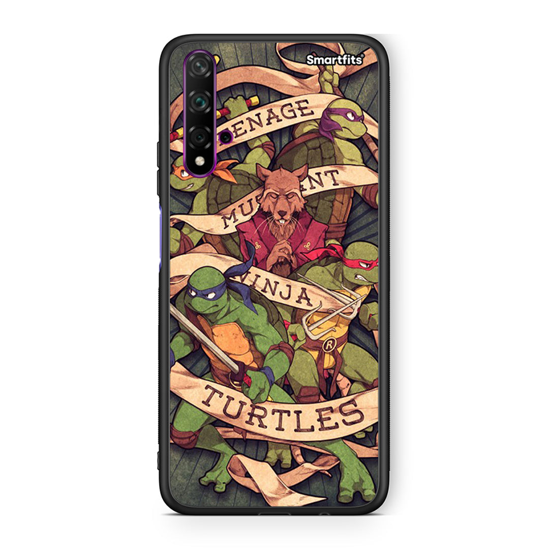 Huawei Nova 5T Ninja Turtles θήκη από τη Smartfits με σχέδιο στο πίσω μέρος και μαύρο περίβλημα | Smartphone case with colorful back and black bezels by Smartfits