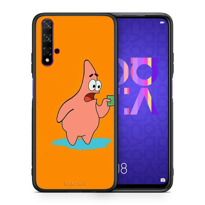 Θήκη Αγίου Βαλεντίνου Huawei Nova 5T / Honor 20 No Money 1 από τη Smartfits με σχέδιο στο πίσω μέρος και μαύρο περίβλημα | Huawei Nova 5T / Honor 20 No Money 1 case with colorful back and black bezels