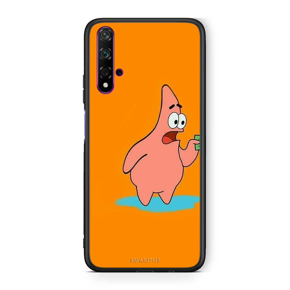 Huawei Nova 5T No Money 1 Θήκη Αγίου Βαλεντίνου από τη Smartfits με σχέδιο στο πίσω μέρος και μαύρο περίβλημα | Smartphone case with colorful back and black bezels by Smartfits