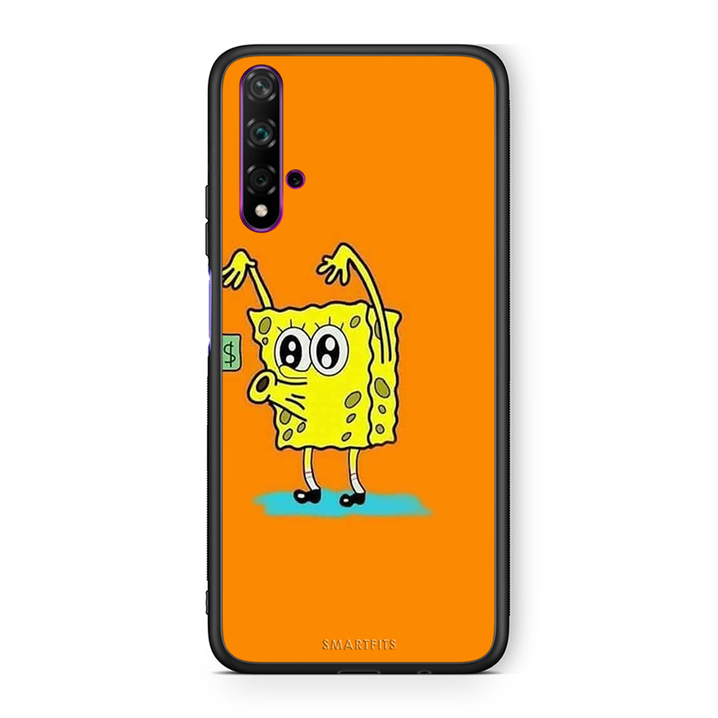 Huawei Nova 5T No Money 2 Θήκη Αγίου Βαλεντίνου από τη Smartfits με σχέδιο στο πίσω μέρος και μαύρο περίβλημα | Smartphone case with colorful back and black bezels by Smartfits